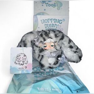 Hopping Bunny Stuffed Animal - Gray